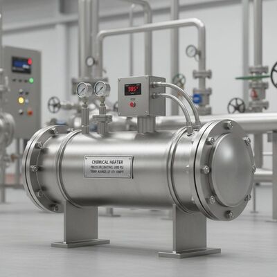 Stainless Steel Inline Chemical Heater with 5000 PSI Pressure Rating and Up To 1000°F Temperature Range