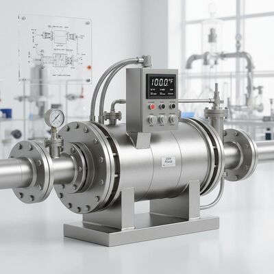 208V Customizable Inline Chemical Heater with Up To 1000°F Temperature and Up To 50 GPM Flow Rate for Industrial Use