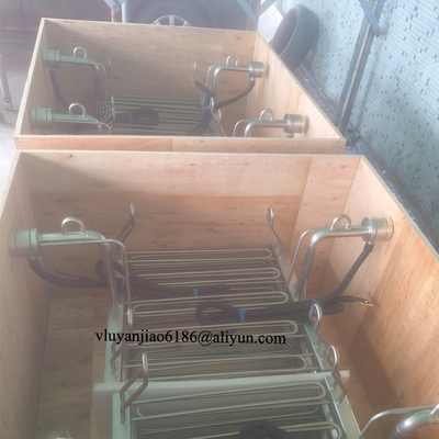 Multi Tube SUS316 Flange Metal Immersion Heaters For Strong Alkaline Solution