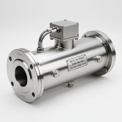5000 PSI Pressure Rating Stainless Steel Inline Chemical Heater With Up To 50 GPM Flow Rate For Industrial Applications