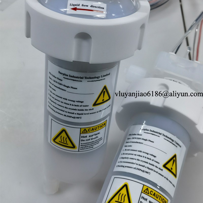 Ultrapure Industrial Inline Chemical Heater For Semiconductor Process